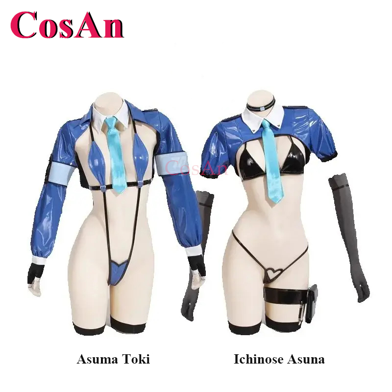 Women Fashion Jackets - CosAn ゲームブルーアーカイブ一ノ瀬アスナ/アスマトキコスプレ衣装ファッションブルー制服衣装アクティビティパーティーロールプレイ服