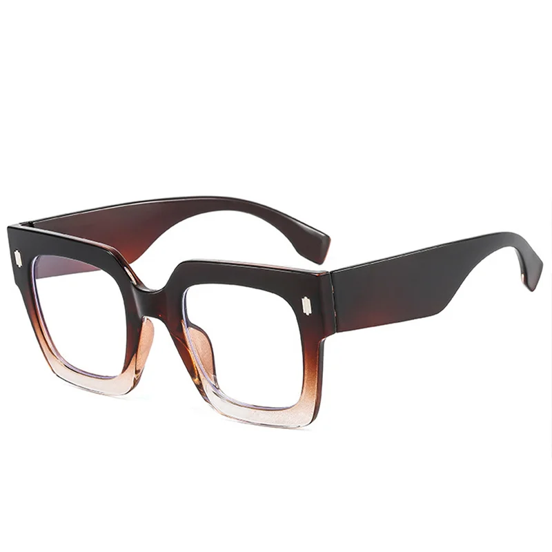 Women'S Fashion Glasses Non Prescription - GM LUMIAS ヴィンテージスクエア光学フレーム女性ファッション特大キャンディーカラー非処方メガネトレンディなブランドデザイン眼鏡