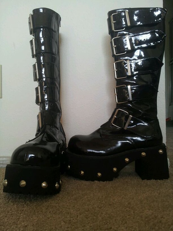 Women'S Fashion Leather Boots - パテントレザークロスストラップポインテッドトゥニーハイ女性ブーツスティレットハイヒールサイドジッパーデザイン大きいサイズのファッションシューズ