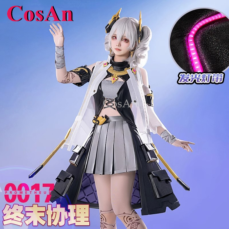 Women Fashion Jackets - CosAn ゲーム Honkai Impact 3 プロメテウスコスプレ衣装ファッション甘い素敵な制服女性ハロウィンパーティーロールプレイ服