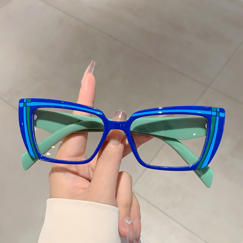Women'S Fashion Glasses Non Prescription - Kammpt-女性のためのヴィンテージキャッツアイサングラス,新しいファッション,マルチカラー,トレンディなデザイン,処方箋なし,2024
