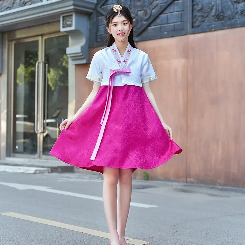 Women Fashion Jackets - 2026 2024 女性韓服ドレス伝統的な韓国のファッション夏レトロ宮廷ステージパフォーマンス服古代 Cos XNKXR