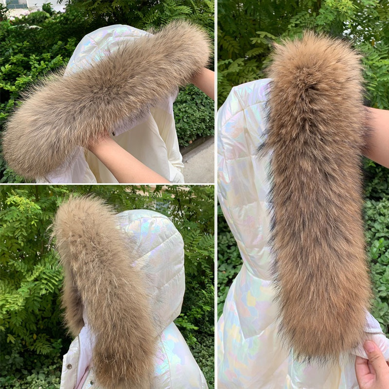 Women'S Fashion Parka - 女性用の本物の毛皮の襟,冬用の女性用コートパーカー,アライグマ,ジャケット用の豪華な毛皮の裏地,ボタン付き