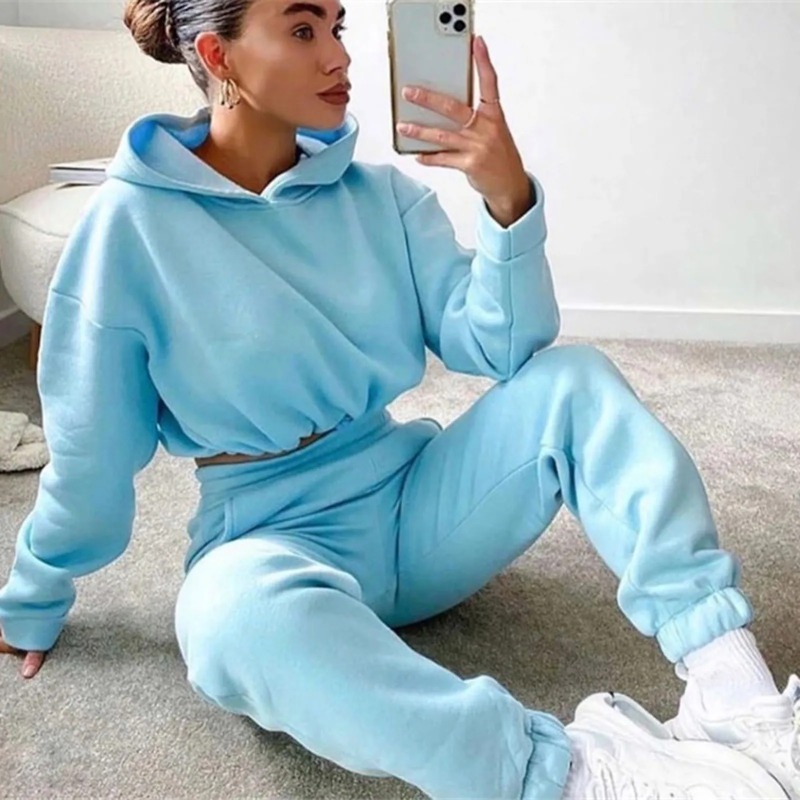 Hoodie Women Oversized - 2025年秋冬新作 レディース パーカー 上下セット - オーバーサイズ