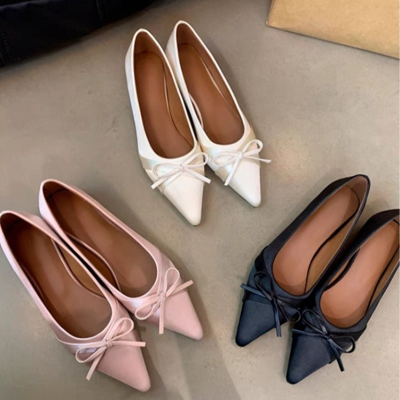 Women'S Fashion Sandals - 夏の新作シフォンファッション、甘いリボン付きカジュアルフラットサンダル（女性用）、快適なスリッポンシューズ、アウトドアウェア2026