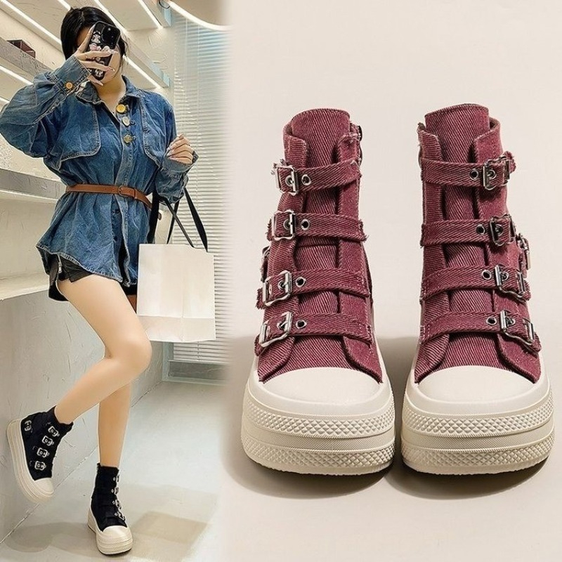 レディースシューズ 2025年春夏新作 カジュアル万能 ハイ - Women'S Fashion Walking Shoes のレビューと価格