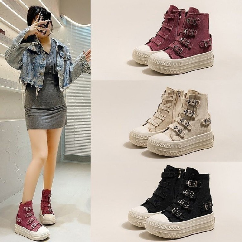 レディースシューズ 2025年春夏新作 カジュアル万能 ハイ - Women'S Fashion Walking Shoes のレビューと価格