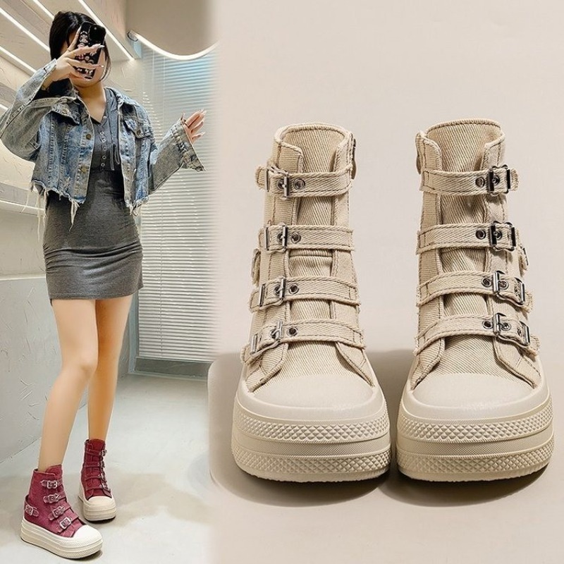 レディースシューズ 2025年春夏新作 カジュアル万能 ハイ - Women'S Fashion Walking Shoes のレビューと価格