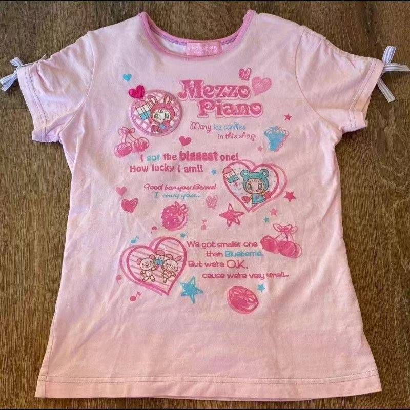 ヴィンテージかわいいキュートな半袖 Tシャツ女性 Y2K ク - Women Fashion Style のレビューと価格