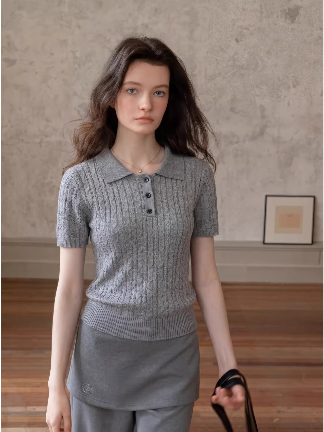 ファッションカジュアルスタイルツイストケーブルニットポロシャ - Women Fashion Style のレビューと価格