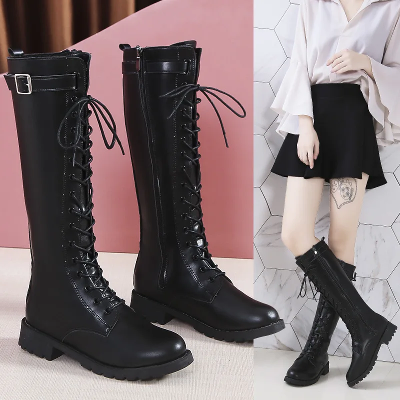 冬の新ラウンドヘッド厚底クロスストラップファッションハイブー - Women'S Fashion Boots 2025 のレビューと価格