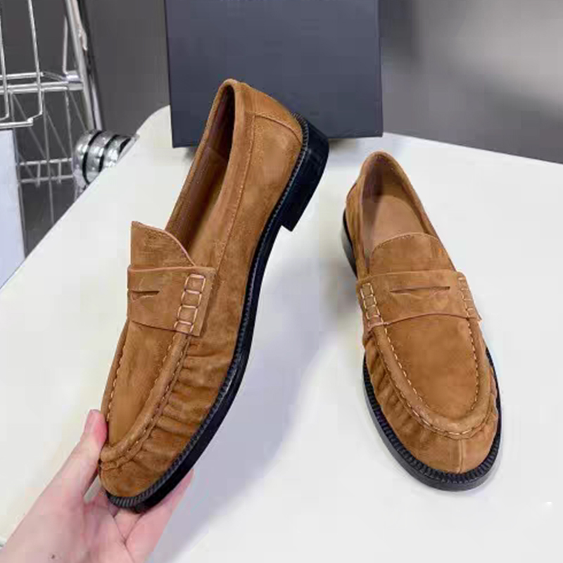 新しいレディースローファー、ラウンドトゥ、最高級本革、ローヒ - Women'S Fashion Walking Shoes のレビューと価格