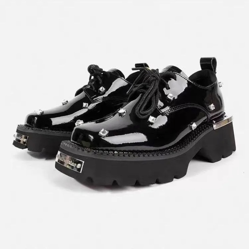 女性ローファークリスタルプラットフォーム分厚いメアリージェー - Women'S Fashion Sandals のレビューと価格