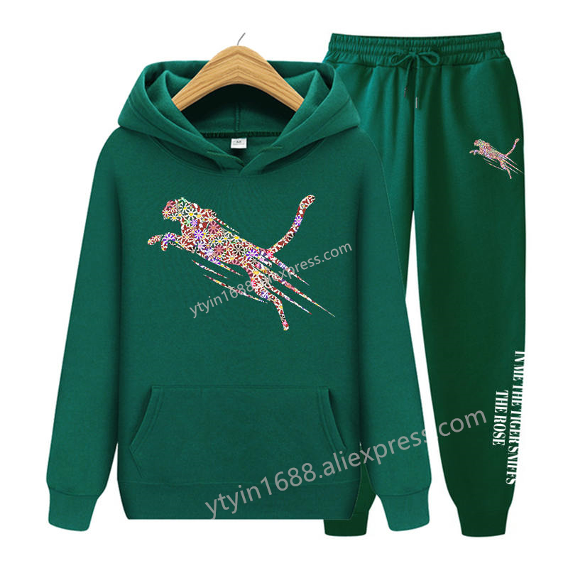 女性用フード付きスウェットパンツとスウェットシャツのセット, - Hoodie Women Oversized のレビューと価格