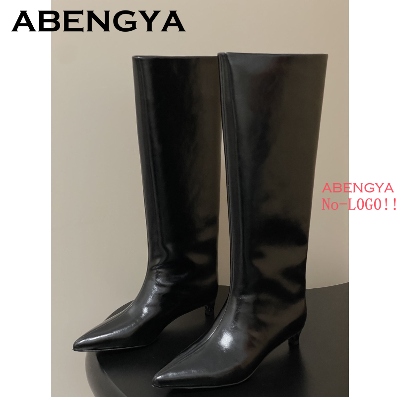 2025秋冬 キトゥンヒール ニーハイブーツ レディース ポ - Women'S Fashion Boots 2025 のレビューと価格