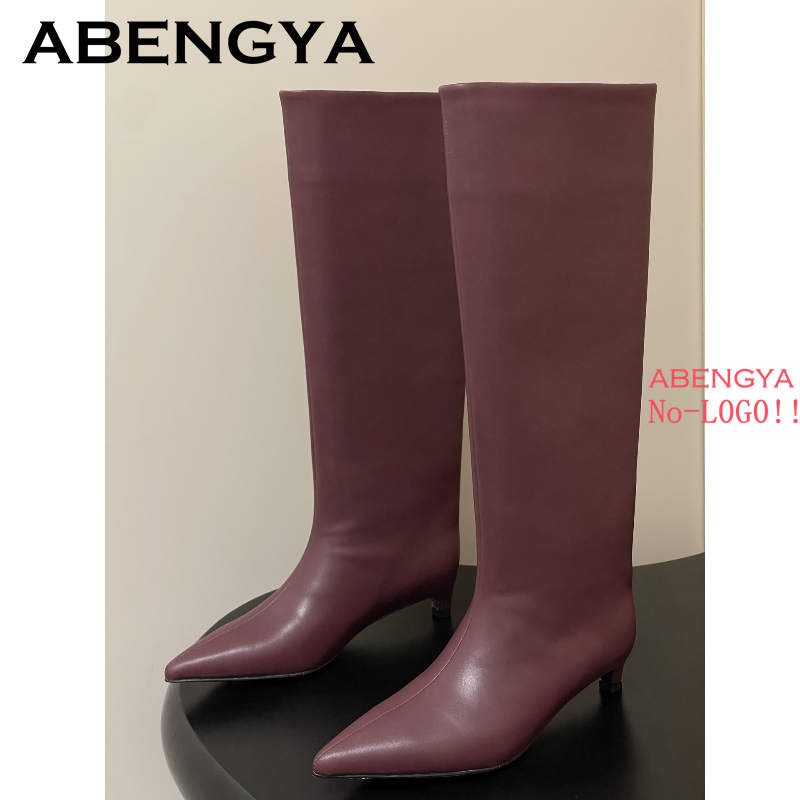 2025秋冬 キトゥンヒール ニーハイブーツ レディース ポ - Women'S Fashion Boots 2025 のレビューと価格