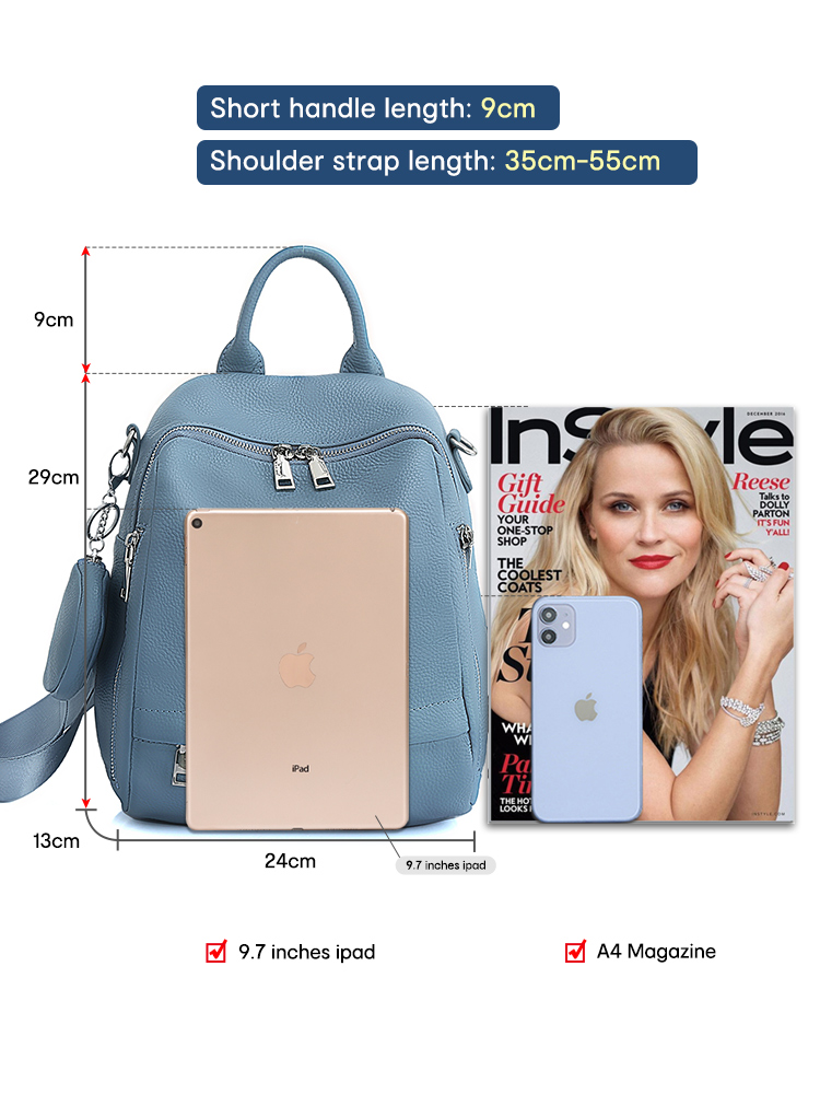 Zency レディース 本革バックパック 高品質スクールバッ - Women'S Fashion Backpack のレビューと価格