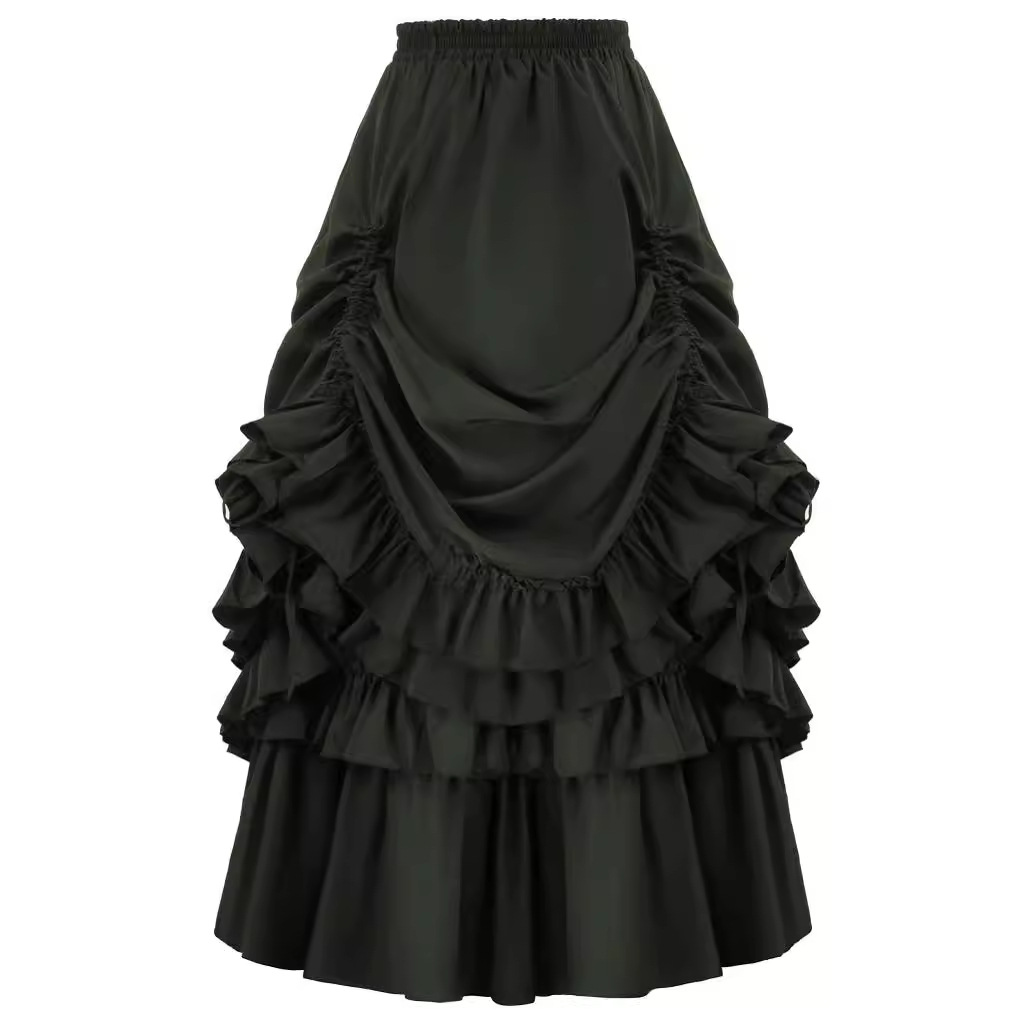 レトロゴシックスタイルの女性用ショートスカート、ルネサンス時 - Women'S Fashion Victorian Era のレビューと価格
