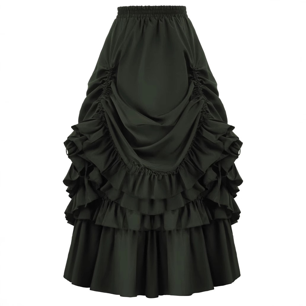 レトロゴシックスタイルの女性用ショートスカート、ルネサンス時 - Women'S Fashion Victorian Era のレビューと価格