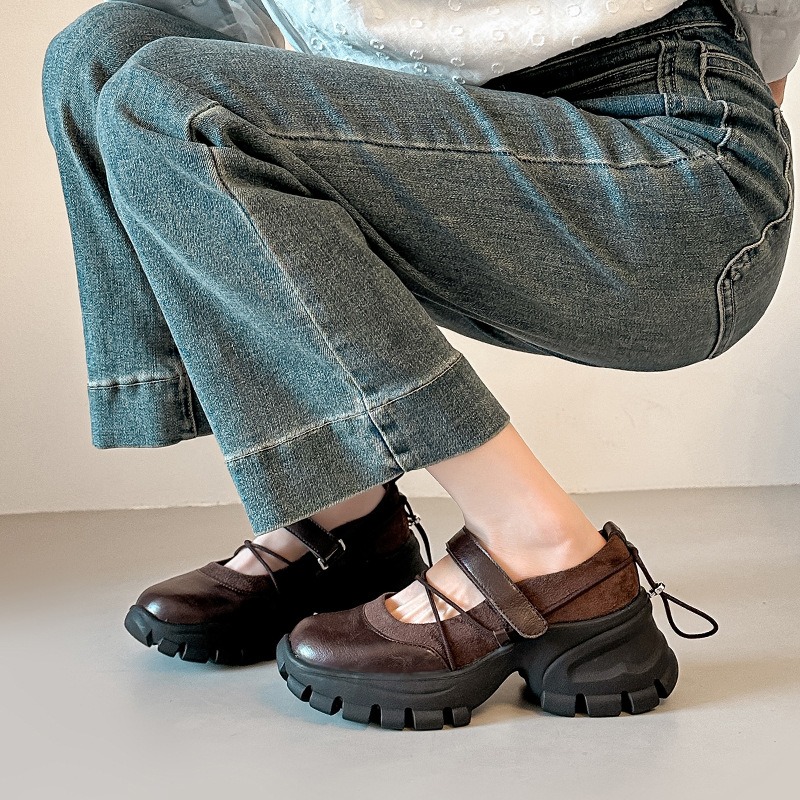 新しいレトロバレエメリージェーンシューズファッションソフトソ - Women'S Fashion Sandals のレビューと価格