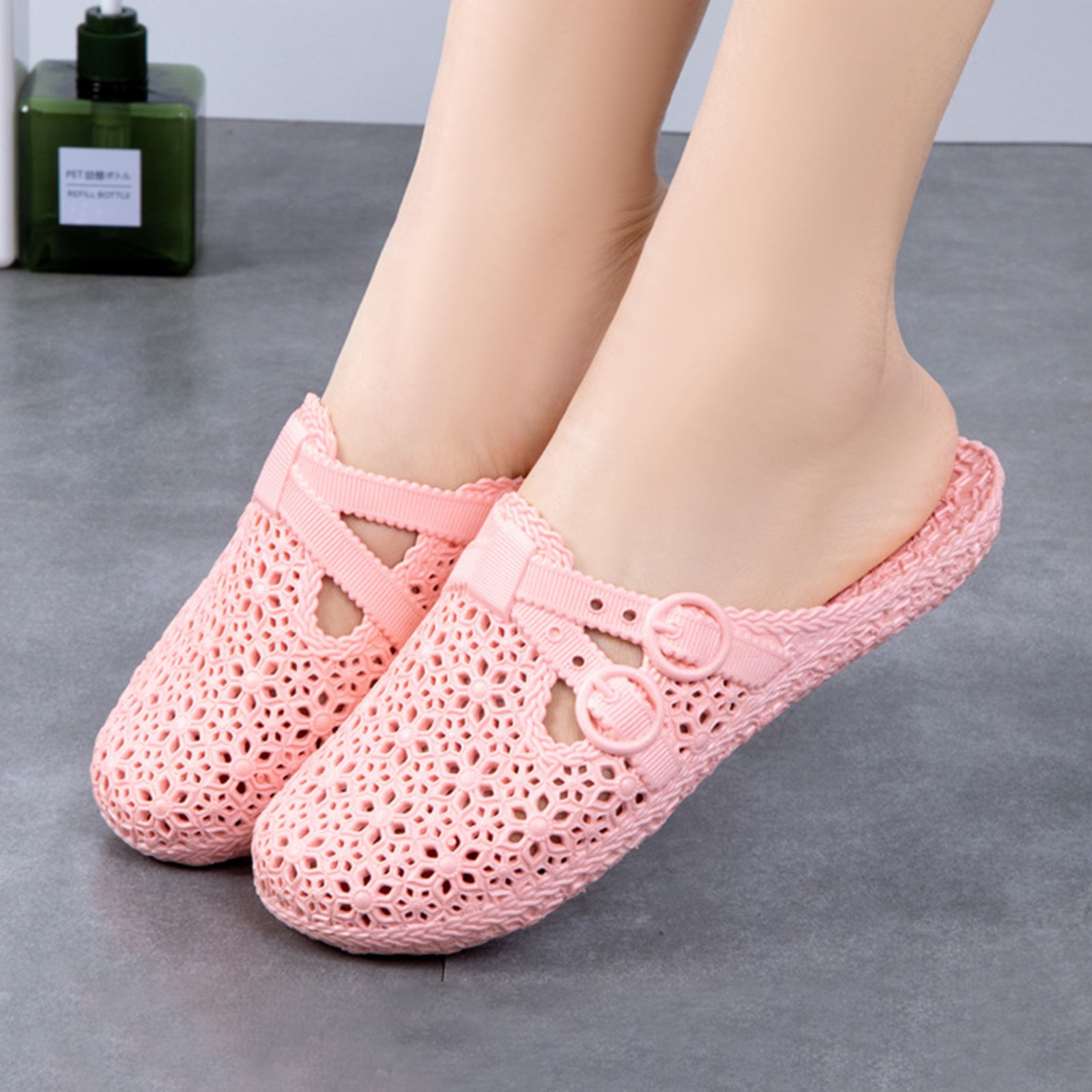 ラップトゥ通気性スリッパ夏の屋外穴あき靴ホームファッションカ - Women'S Fashion Walking Shoes のレビューと価格