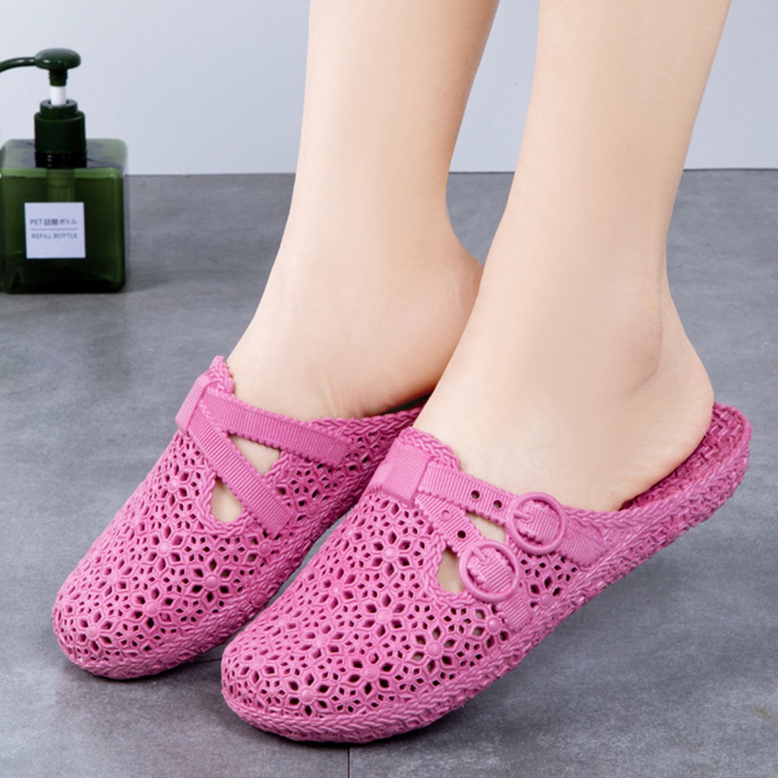 ラップトゥ通気性スリッパ夏の屋外穴あき靴ホームファッションカ - Women'S Fashion Walking Shoes のレビューと価格