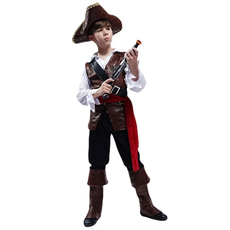 ハロウィンコスチューム男の子海賊コスプレ海賊キャプテンジャッ - Knitted Vest Women のレビューと価格