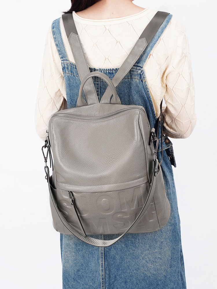 Zency プレミアム本革レターバックパック 多ポケットデイ - Women'S Fashion Backpack のレビューと価格