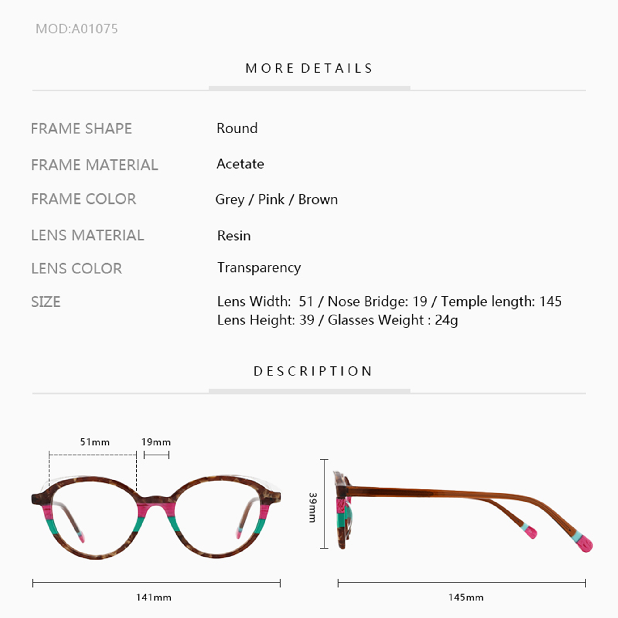Zenottic-acetate女性用光学メガネ,楕円形フレ - Women'S Fashion Glasses Non Prescription のレビューと価格