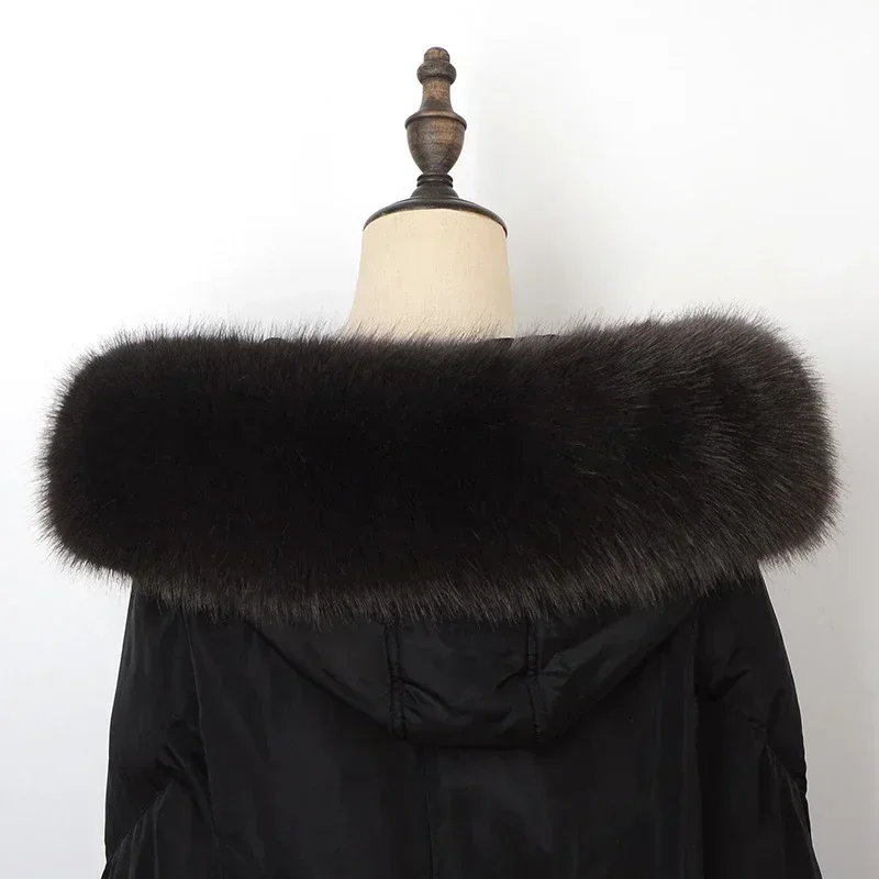 女性フェイクキツネの毛皮の首輪ショール毛皮のような毛皮の首輪 - Women'S Fashion Parka のレビューと価格