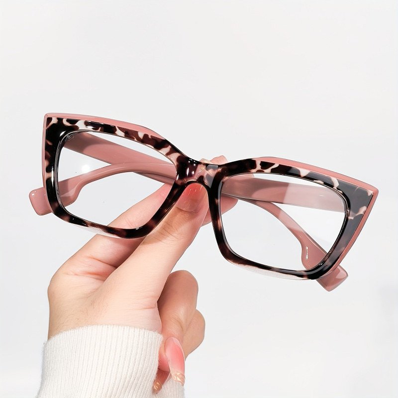女性用ミニマリストスクエアフレームメガネ - クリアACレン - Women'S Fashion Glasses Non Prescription のレビューと価格