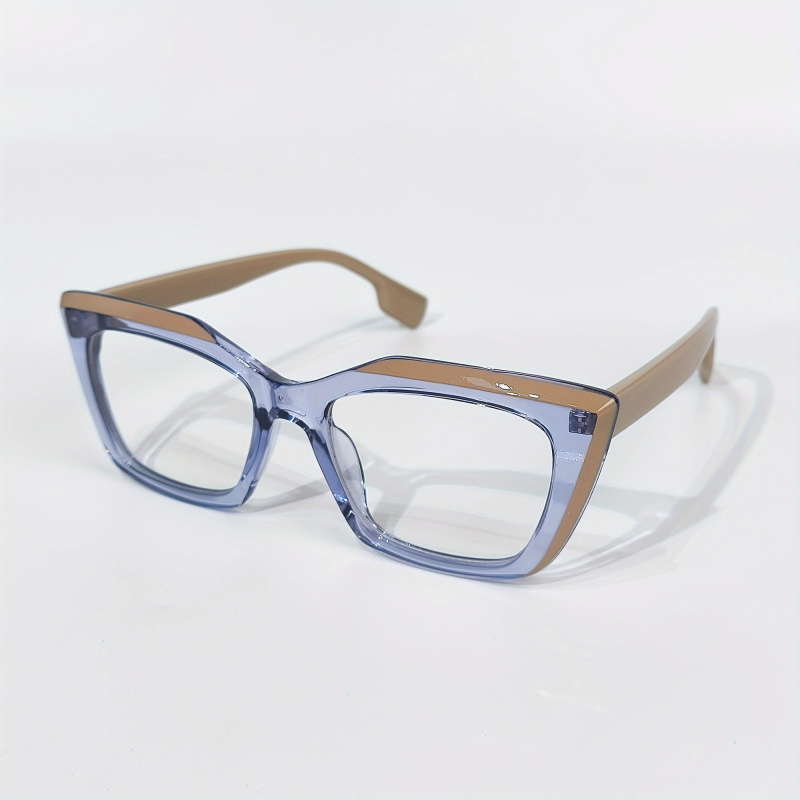 女性用ミニマリストスクエアフレームメガネ - クリアACレン - Women'S Fashion Glasses Non Prescription のレビューと価格
