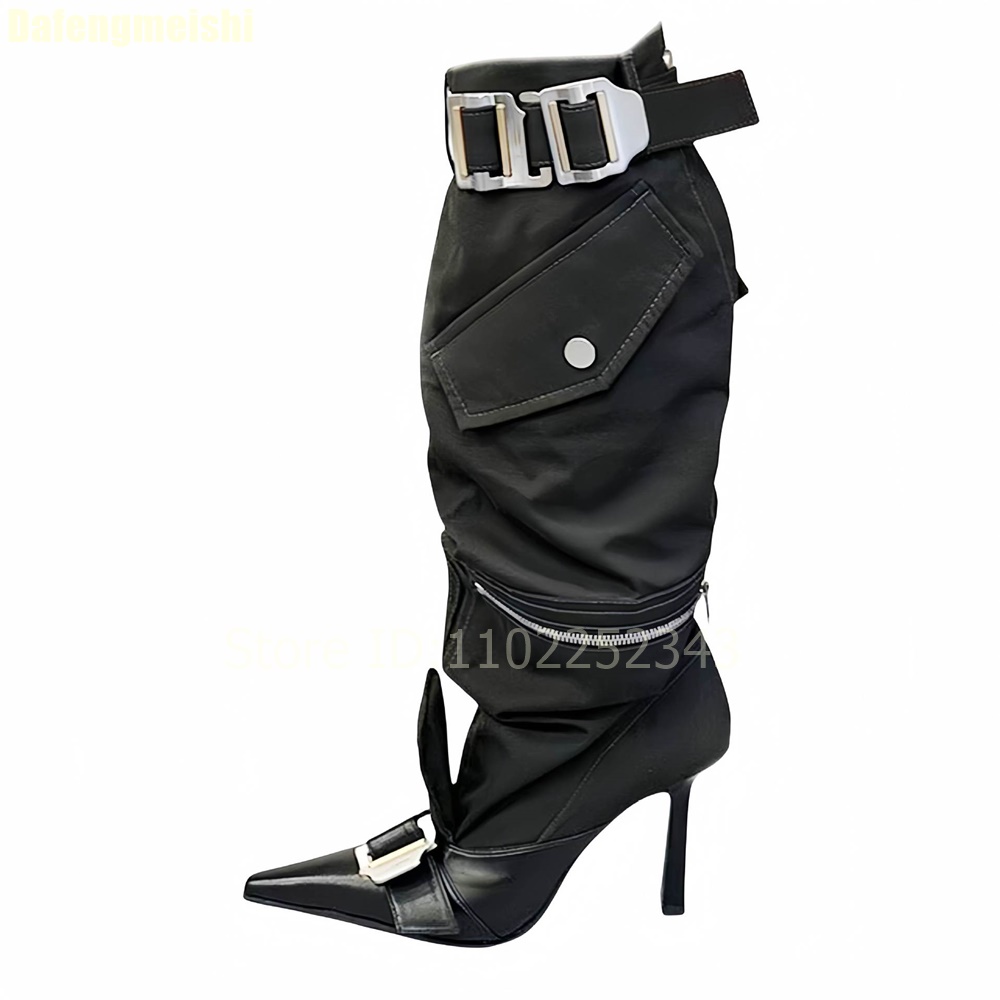 2026年秋 レディース ニーハイブーツ メタルベルトバック - Women'S Fashion Boots 2025 のレビューと価格