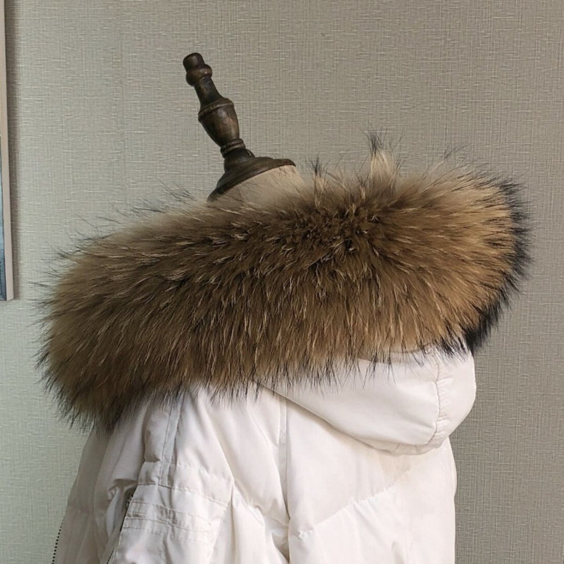 女性用の本物の毛皮の襟,冬用の女性用コートパーカー,アライグ - Women'S Fashion Parka のレビューと価格
