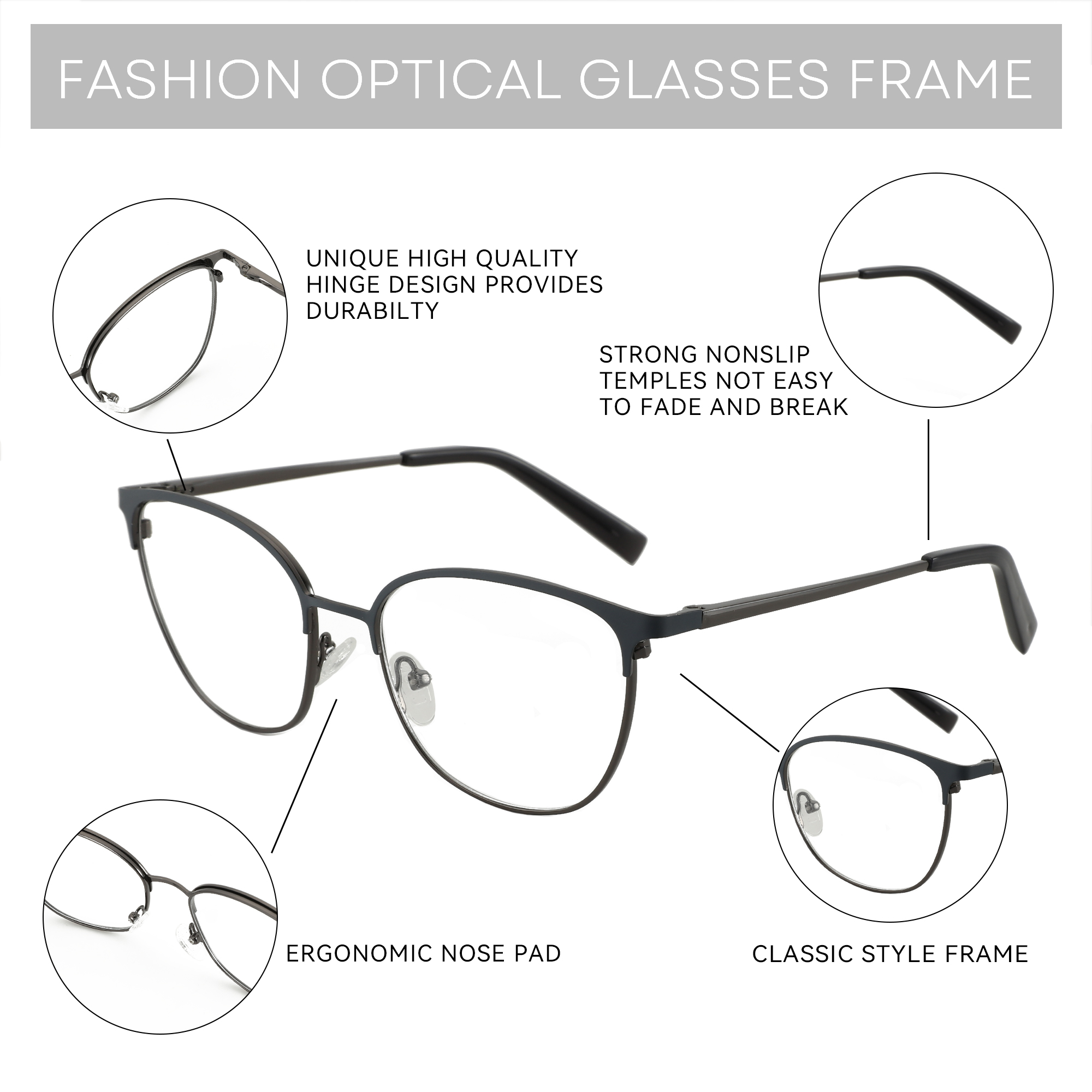 ZENOTTIC ファッションスクエア光学メガネフレームトレ - Women'S Fashion Glasses Non Prescription のレビューと価格