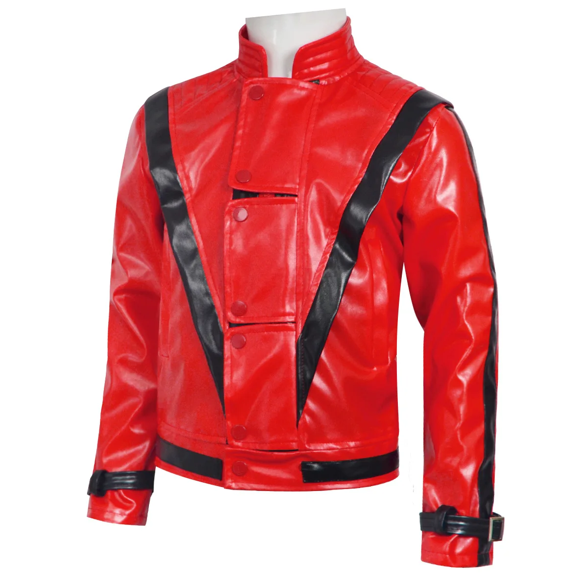 マイケル・ジャクソン スリラー 怖いコスチューム 赤いレザー - Women Fashion Jackets のレビューと価格