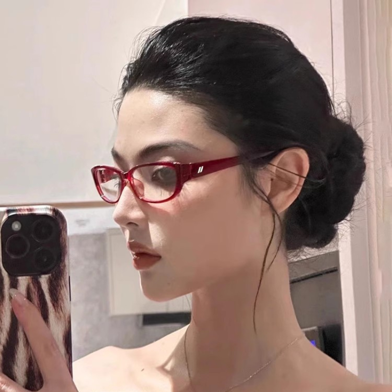 ウィーヨー |   非処方近視メガネ男性女性レッドキャットア - Women'S Fashion Glasses Non Prescription のレビューと価格