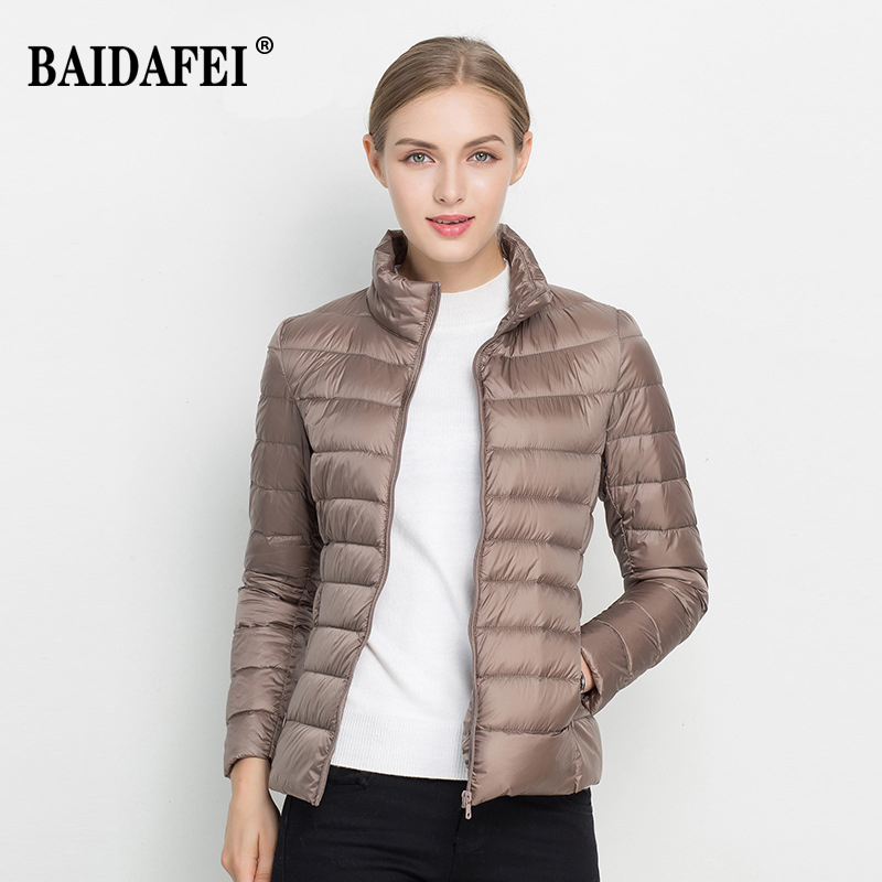 レディースショート丈ダウンジャケット 2025年新作 スタン - Women'S Fashion Parka のレビューと価格