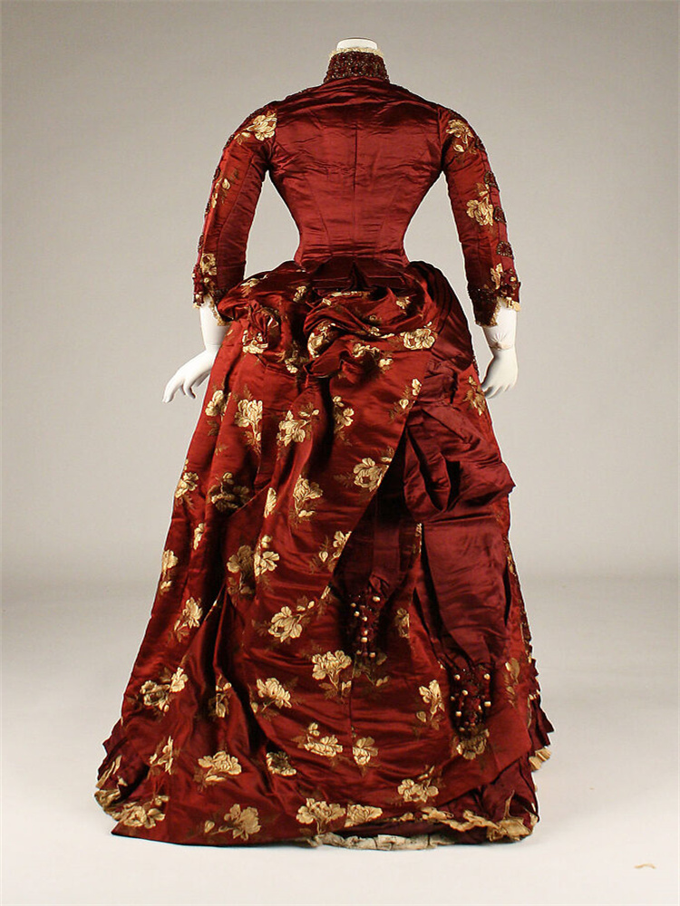 1890年代のビクトリア朝風レッドエドワード朝風デイバッスル - Women'S Fashion Victorian Era のレビューと価格