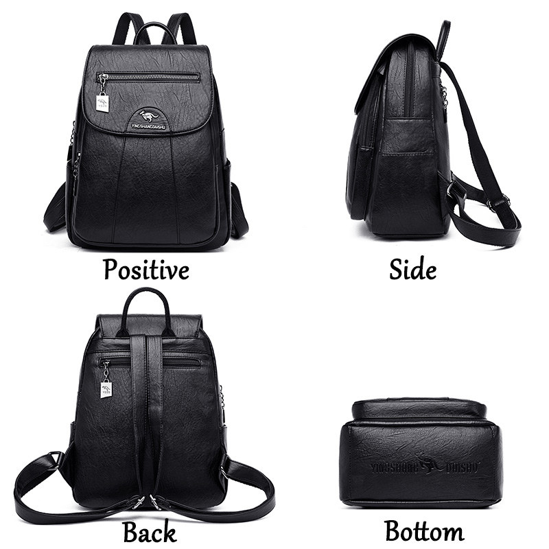 女性のための柔らかい革のバックパック,10代の女の子のための - Women'S Fashion Backpack のレビューと価格