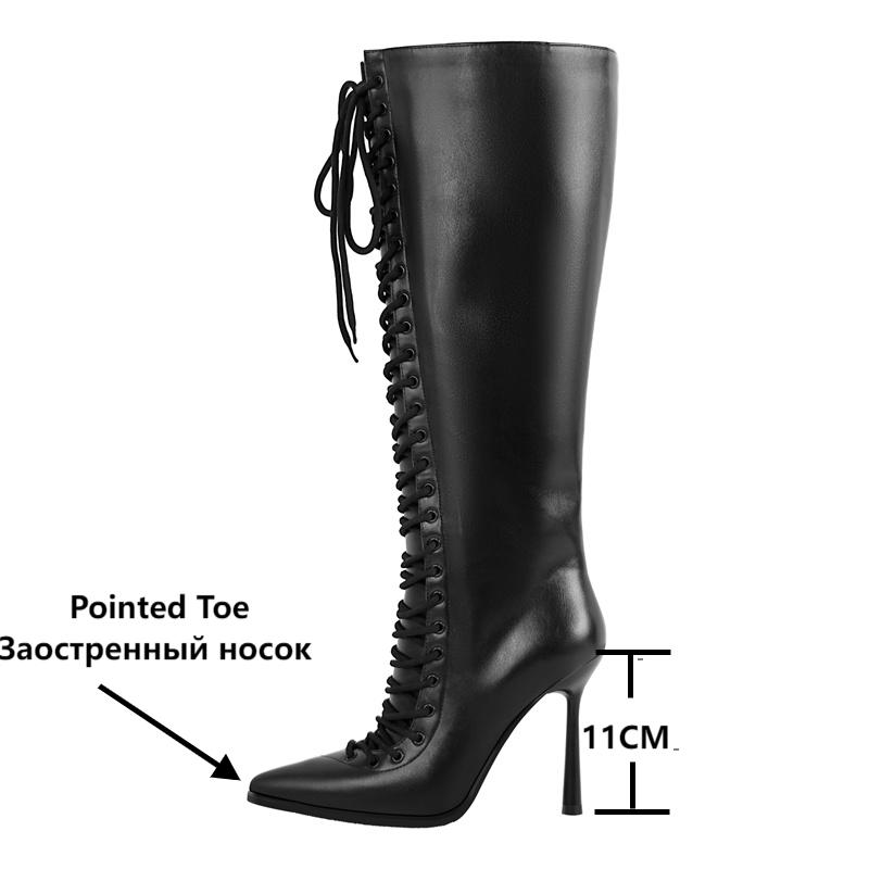 Onlymaker ポインテッドトゥ レースアップ フェイク - Women'S Fashion Leather Boots のレビューと価格