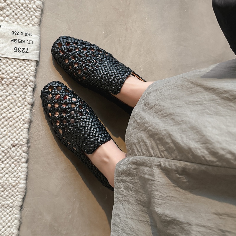 2026 ファッションホット販売本革編み込みサンダル女性ロー - Women'S Fashion Sandals のレビューと価格