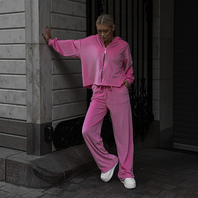 春のトラックスーツ レディース ツーピースセット - オーバ - Hoodie Women Oversized のレビューと価格