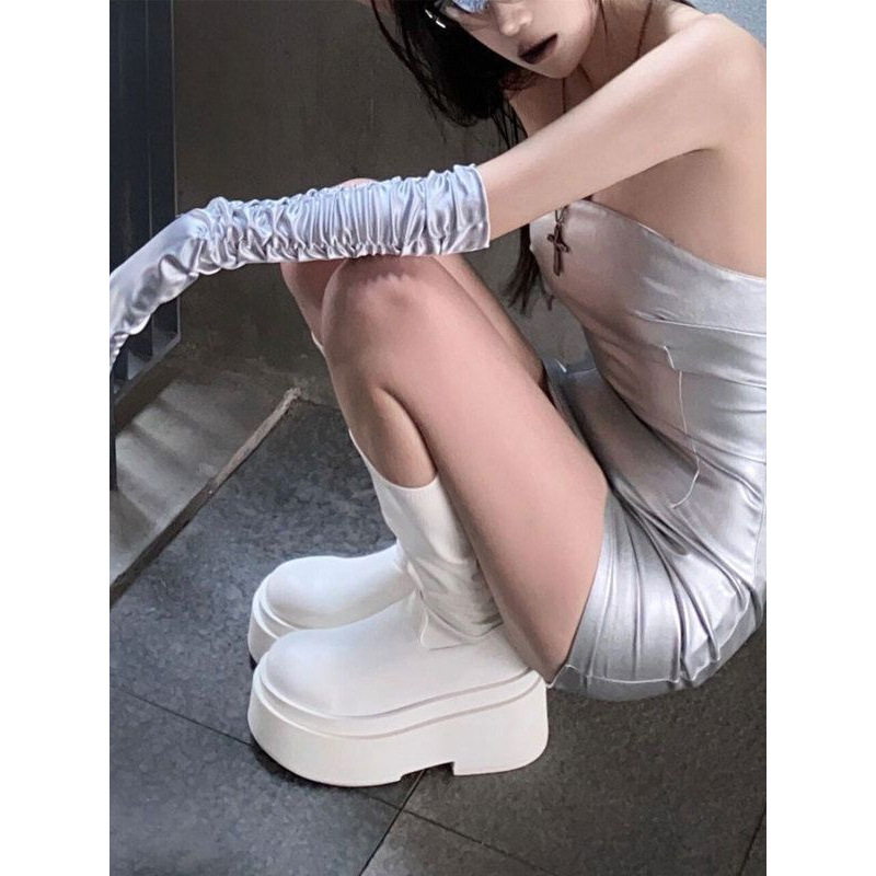 2025年夏 厚底ロングブーツ レディース 薄型ハイチューブ - Women'S Fashion Boots 2025 のレビューと価格