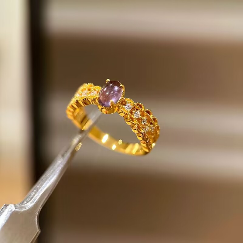 ビクトリア朝時代の高級 14K ゴールドフィルド アメジスト - Women'S Fashion Victorian Era のレビューと価格