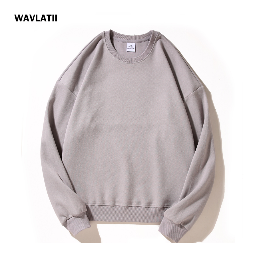 WAVLATII 女性新しい特大スウェットシャツ女性ピンクカ - Hoodie Women Oversized のレビューと価格