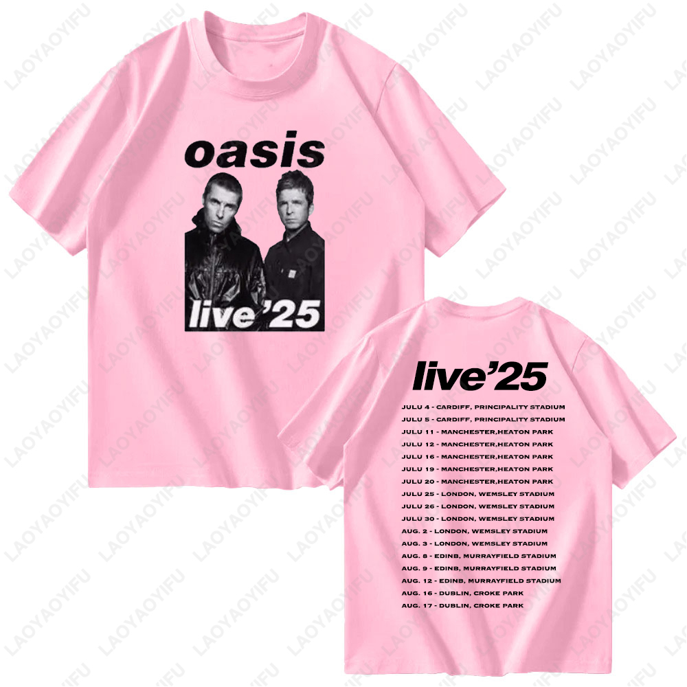 オアシスライブ 2025 英国ツアーグラフィック Tシャツ女 - Women'S Fashion Uk 2025 のレビューと価格