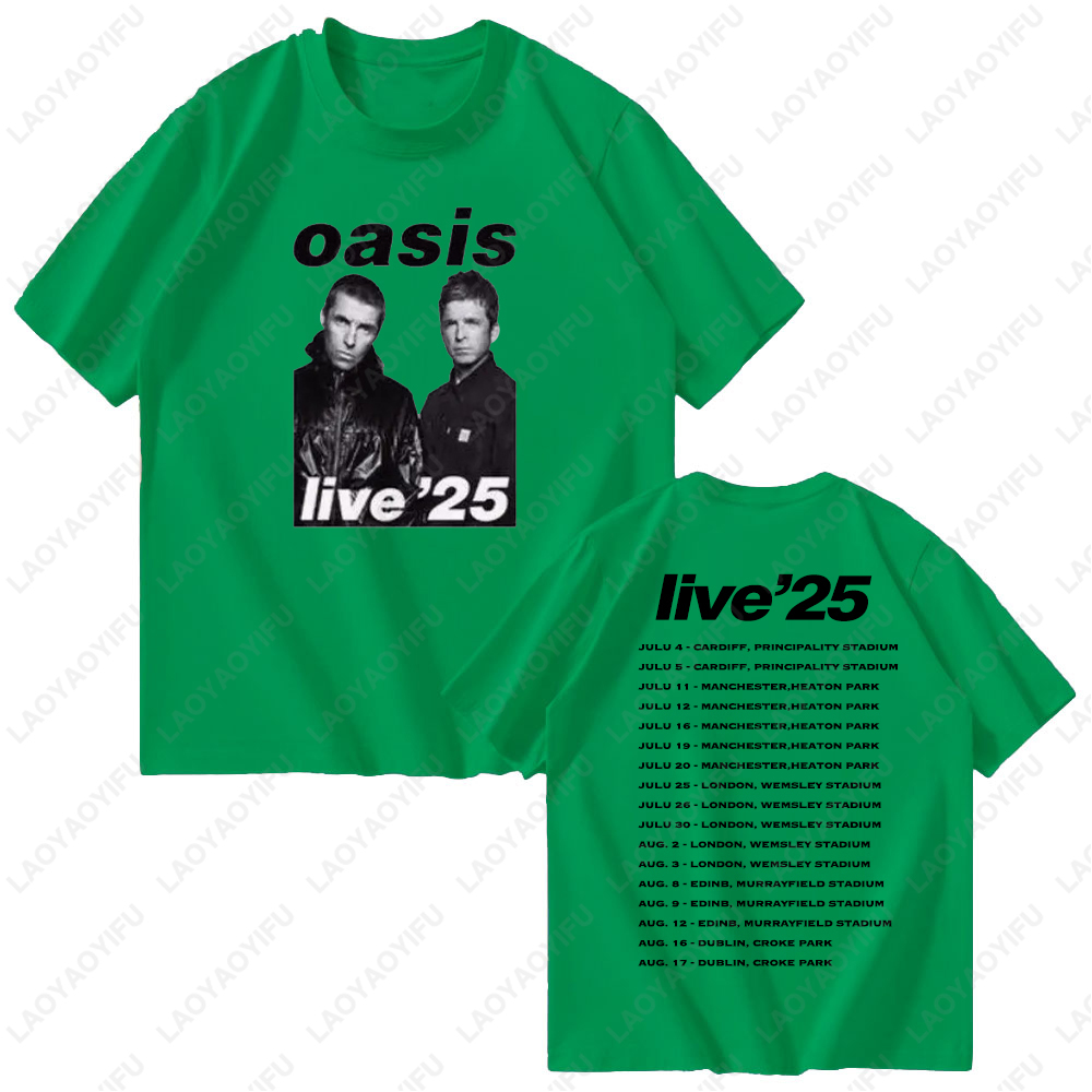 オアシスライブ 2025 英国ツアーグラフィック Tシャツ女 - Women'S Fashion Uk 2025 のレビューと価格
